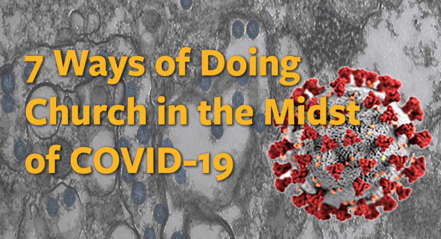 Banner with headline - 7 ways of doing church in the midst of COVID-19